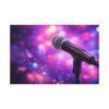 4484869520094508336_2048.jpeg Microphone on Stage Matte Canvas Wall Art — Live Music Concert Photography Print