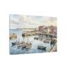 4584853176888788039_2048.jpeg Harbour Morning Matte Canvas Print — Seaside Village Boat Landscape