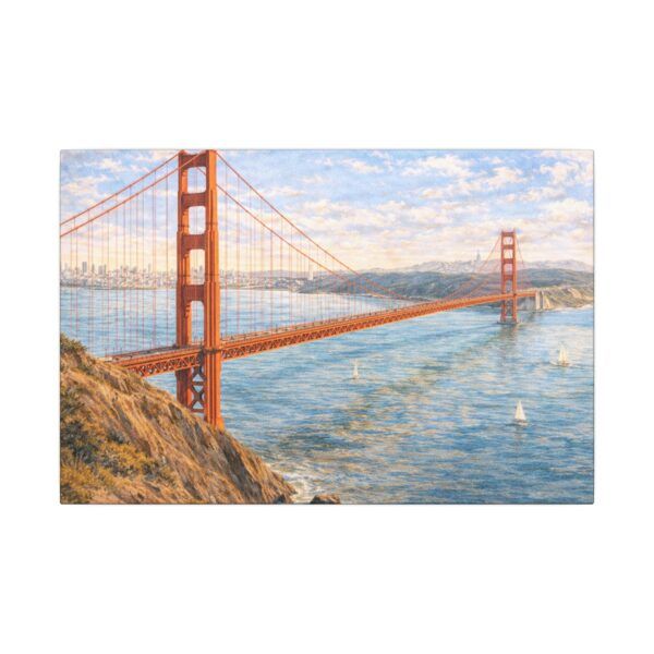 4964954390357762966_2048.jpeg Golden Gate Bridge Canvas Wall Art — San Francisco Coastal Landscape Print