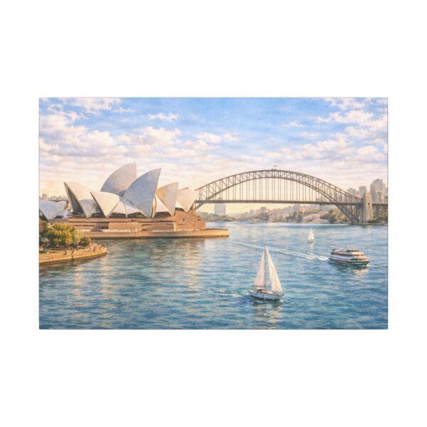 5805383991795798500_2048.jpeg Sydney Harbour Canvas Wall Art – Opera House & Harbour Bridge Matte Stretched Canvas