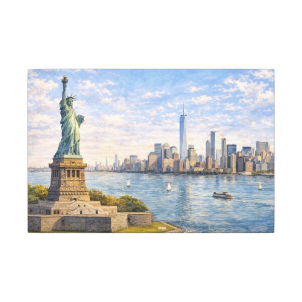 5970730029244488496_2048.jpeg Statue of Liberty New York City Skyline Matte Canvas Print
