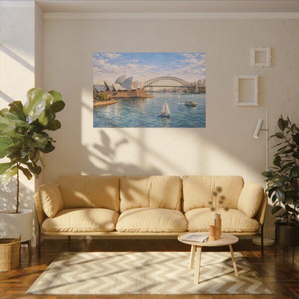 6200020225535984900_2048.jpeg Sydney Harbour Canvas Wall Art – Opera House & Harbour Bridge Matte Stretched Canvas