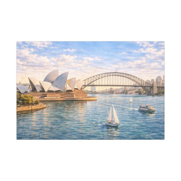621177887336813306_2048.jpeg Sydney Harbour Canvas Wall Art – Opera House & Harbour Bridge Matte Stretched Canvas