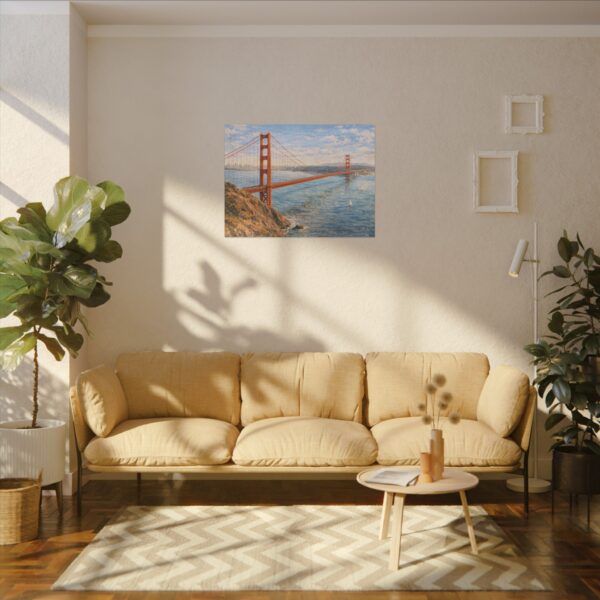 6299543967042413741_2048.jpeg Golden Gate Bridge Canvas Wall Art — San Francisco Coastal Landscape Print