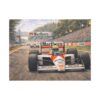 Senna Magic Formula 1 Racing Canvas Print — Classic Marlboro McLaren Grand Prix Wall Art