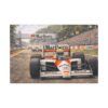 Senna Magic Formula 1 Racing Canvas Print — Classic Marlboro McLaren Grand Prix Wall Art