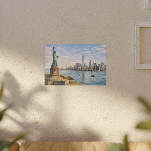 6904107578709025154_2048.jpeg Statue of Liberty New York City Skyline Matte Canvas Print