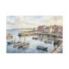 7784685954586307176_2048.jpeg Harbour Morning Matte Canvas Print — Seaside Village Boat Landscape