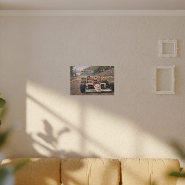 Senna Magic Formula 1 Racing Canvas Print — Classic Marlboro McLaren Grand Prix Wall Art