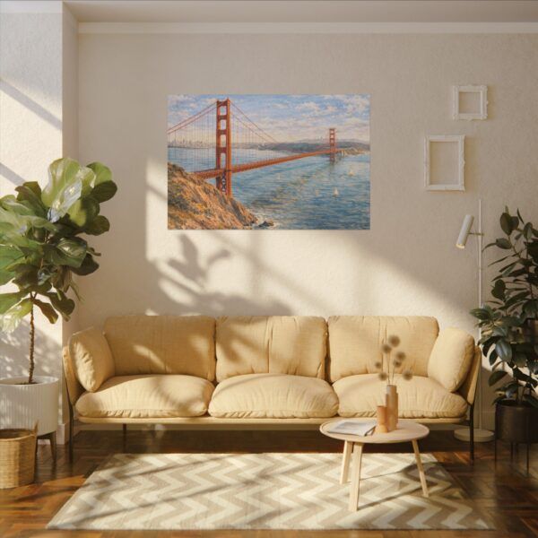 82226383856554420_2048.jpeg Golden Gate Bridge Canvas Wall Art — San Francisco Coastal Landscape Print