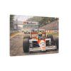 Senna Magic Formula 1 Racing Canvas Print — Classic Marlboro McLaren Grand Prix Wall Art