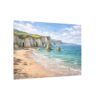 White Rocks Beach Coastal Cliffs Seascape Canvas Print — Beach Landscape Wall Art