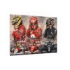 Formula 1 Legends Matte Canvas Print — Senna, Schumacher & Hamilton Racing Art