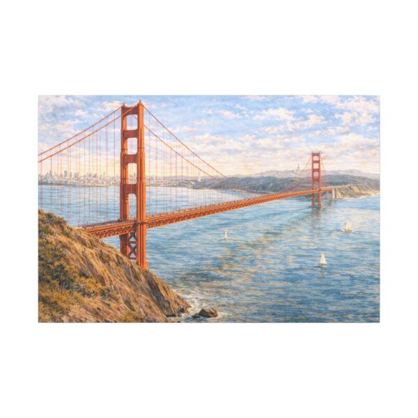 8652409815283518902_2048.jpeg Golden Gate Bridge Canvas Wall Art — San Francisco Coastal Landscape Print