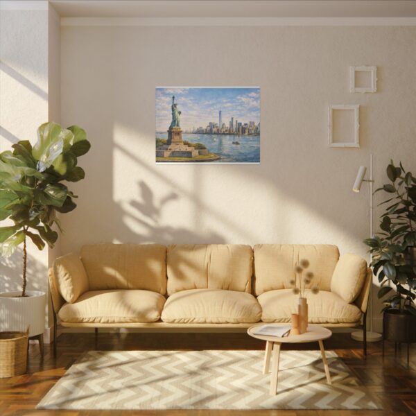 8812847830021053452_2048.jpeg Statue of Liberty New York City Skyline Matte Canvas Print