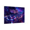8906504068385218101_2048.jpeg DJ Neon Mixer Canvas Wall Art — Vibrant Electronic Music Turntable Print