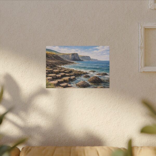 Giants Causeway Seascape Canvas Print — Matte Stretched Wall Art
