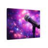8948961835538650127_2048.jpeg Microphone on Stage Matte Canvas Wall Art — Live Music Concert Photography Print