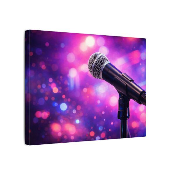 8948961835538650127_2048.jpeg Microphone on Stage Matte Canvas Wall Art — Live Music Concert Photography Print