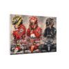 Formula 1 Legends Matte Canvas Print — Senna, Schumacher & Hamilton Racing Art