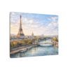 932024283875005299_2048.jpeg Paris Eiffel Tower River View Matte Canvas Wall Art — Stretched Canvas Print