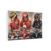 Formula 1 Legends Matte Canvas Print — Senna, Schumacher & Hamilton Racing Art