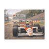 Senna Magic Formula 1 Racing Canvas Print — Classic Marlboro McLaren Grand Prix Wall Art