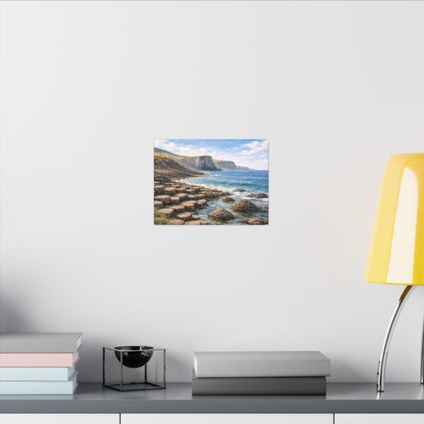 Giants Causeway Seascape Canvas Print — Matte Stretched Wall Art