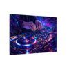 12645043734826996463_2048.jpeg DJ Neon Mixer Canvas Wall Art — Vibrant Electronic Music Turntable Print