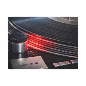 1406467130698244459_2048.jpeg Turntable Vinyl Canvas Print — 'start-stop' DJ Record Player Wall Art