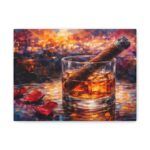 16464594760373903764_2048.jpeg Whiskey & Cigar Canvas Print — Romantic Barroom Wall Art