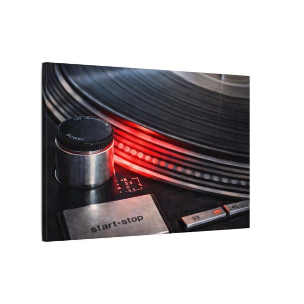 17619315251601876934_2048.jpeg Turntable Vinyl Canvas Print — 'start-stop' DJ Record Player Wall Art