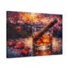Whiskey & Cigar Canvas Print — Romantic Barroom Wall Art