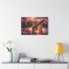 Whiskey & Cigar Canvas Print — Romantic Barroom Wall Art