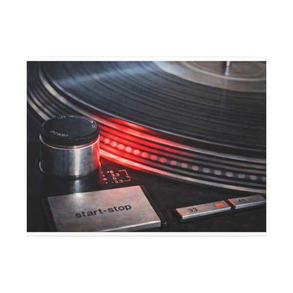 3908770448473174857_2048.jpeg Turntable Vinyl Canvas Print — 'start-stop' DJ Record Player Wall Art