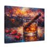 Whiskey & Cigar Canvas Print — Romantic Barroom Wall Art