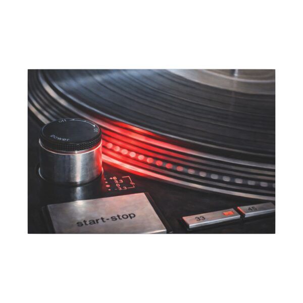615809275912572723_2048.jpeg Turntable Vinyl Canvas Print — 'start-stop' DJ Record Player Wall Art