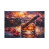 Whiskey & Cigar Canvas Print — Romantic Barroom Wall Art