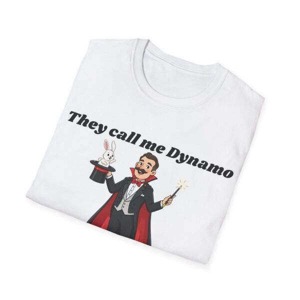 10315542061179427755_2048.jpeg Magician 'They Call Me Dynamo' T‑Shirt — Funny Pull‑Out Trick Magic Tee