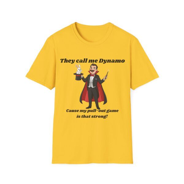 12434682707938038399_2048.jpeg Magician 'They Call Me Dynamo' T‑Shirt — Funny Pull‑Out Trick Magic Tee