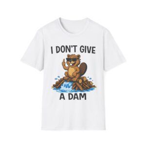 I Don't Give A Dam Beaver T-Shirt – Funny Wildlife Graphic Tee